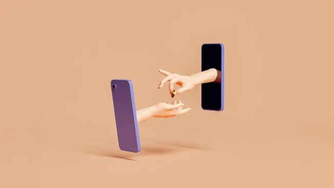 Making a digital payment between phones